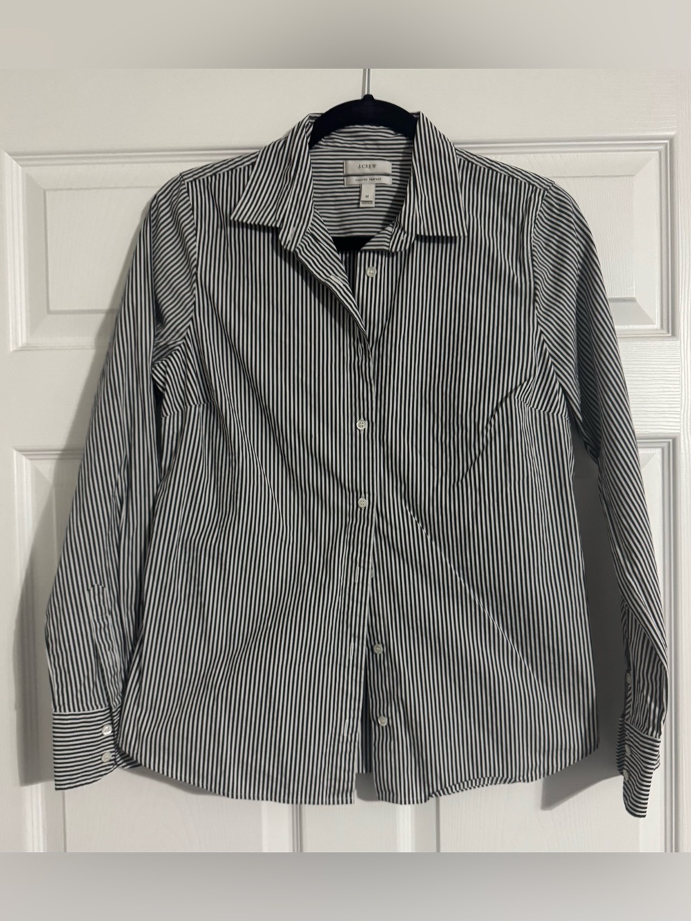 J Crew Striped Button Down Shirt M